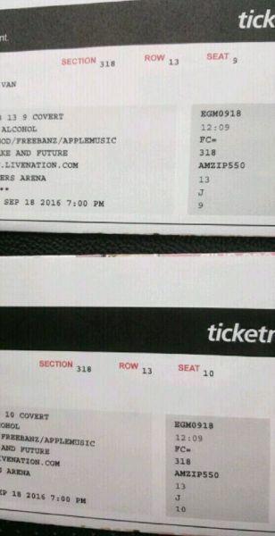 Drake Tickets (2)