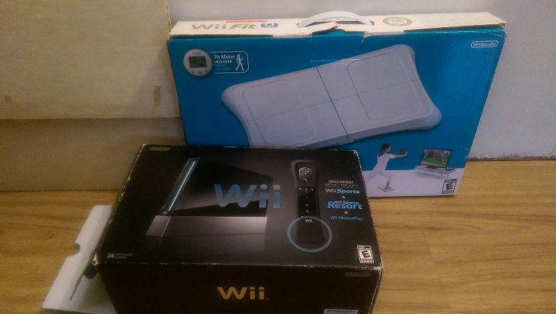 Wii system and Wii Fit board
