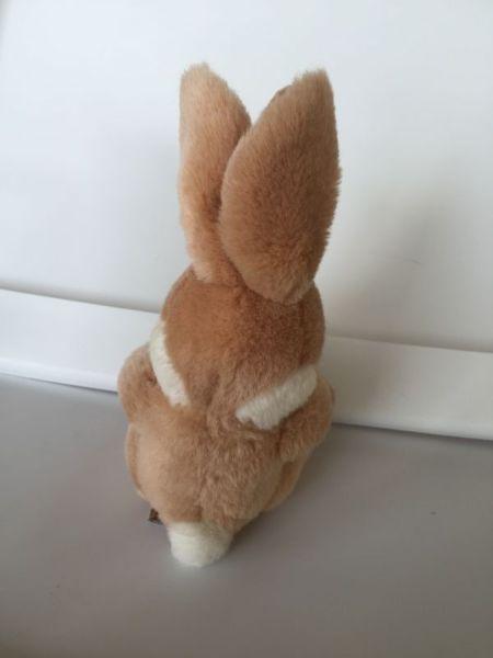 1990 Vintage GUND beige colour Plush Bunny Rabbit Stuffed Animal