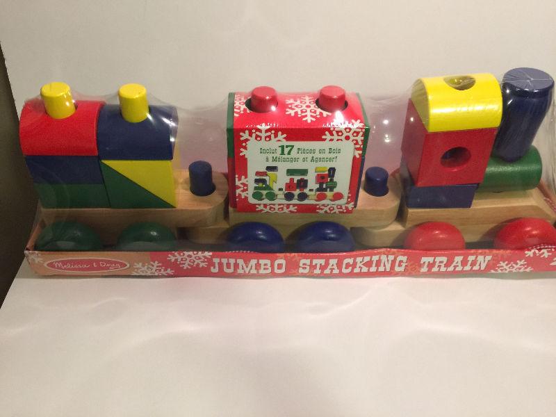 Melissa and Doug Huge wooden puzzle train $40