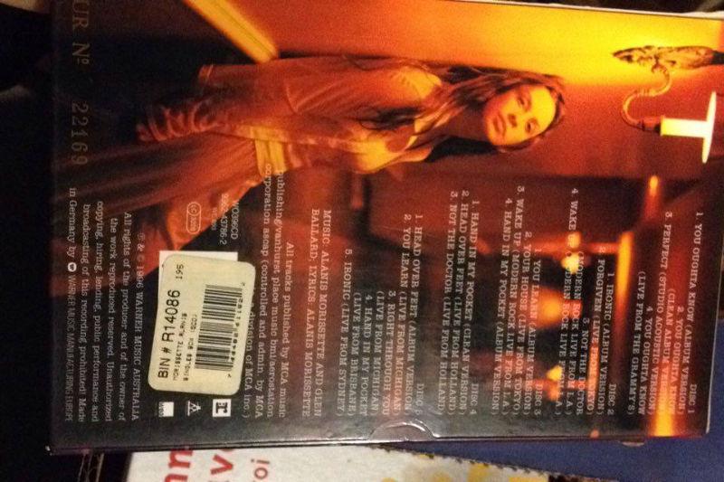 Alanis Morissette Tour Book & Singles Box