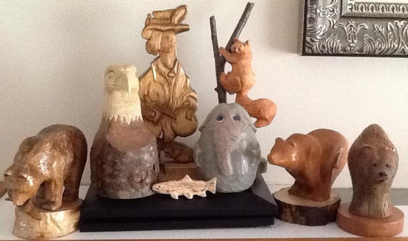 CARVED WOODEN ANIMALS: CRAFTED LOCALLY $8-$40