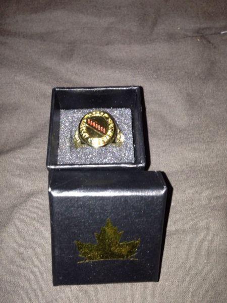 Molson Stanley Cup ring NYR New York Rangers