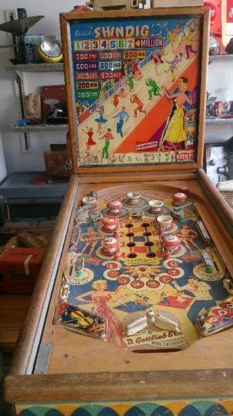 vintage pinball game
