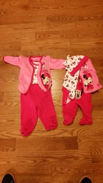 Minnie outfits. 0-3 and 3-6