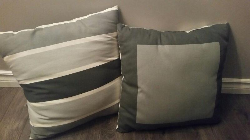 Two decorative pillows