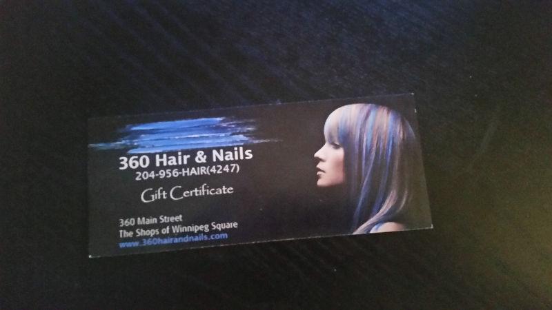 $30 Gift Card - 360 Hair and Nails - salon services
