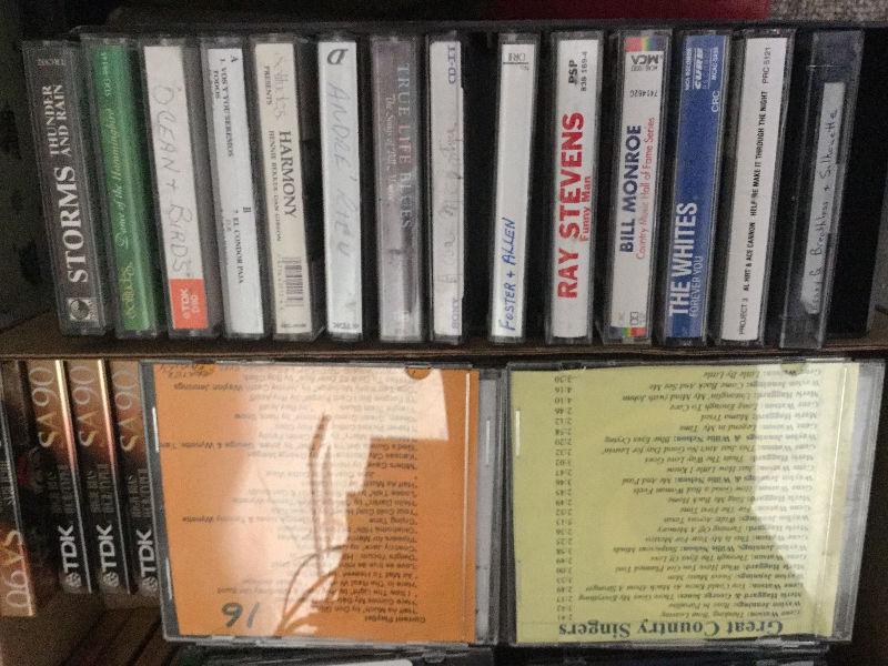 CDs and tape cassette