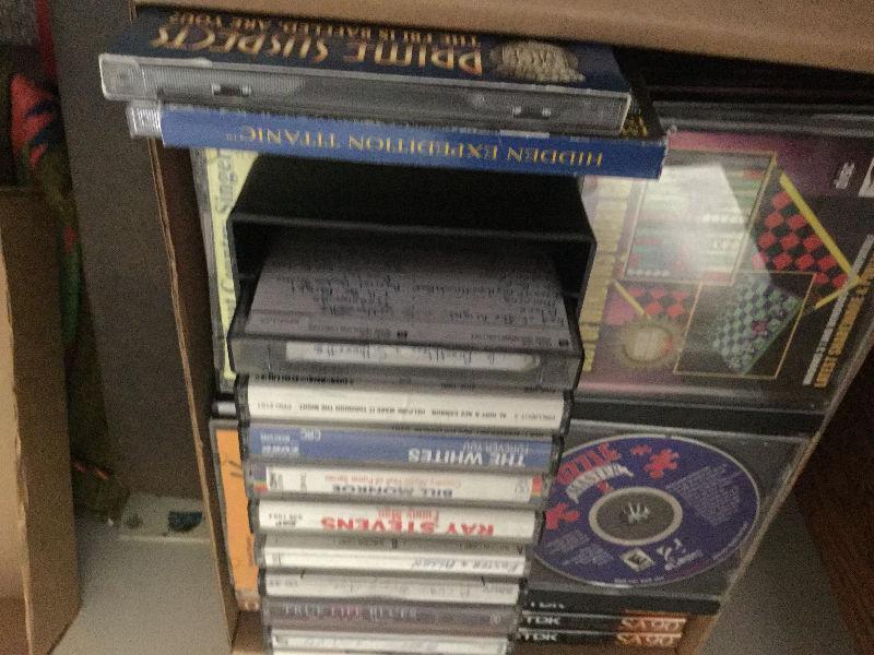CDs and tape cassette