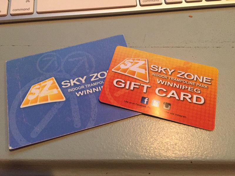 Sky zone gift card $50