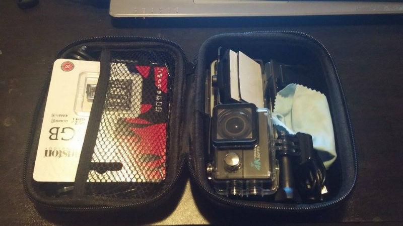 4k action camera wifi edition with acc and case NEW