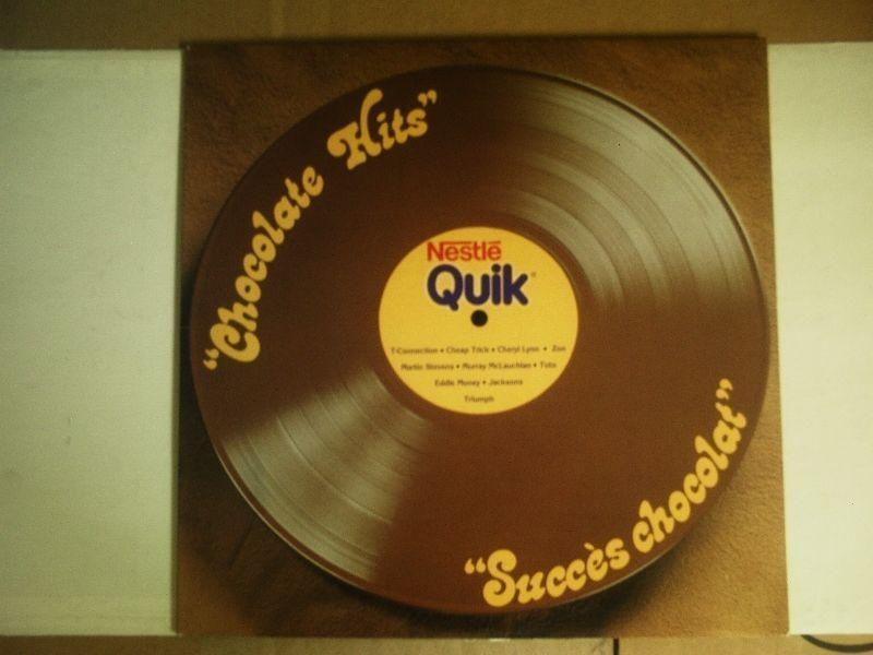 rare 1 of a kind, NESTLE QUIK - CHOCOLATE HITS, colored vinyl LP