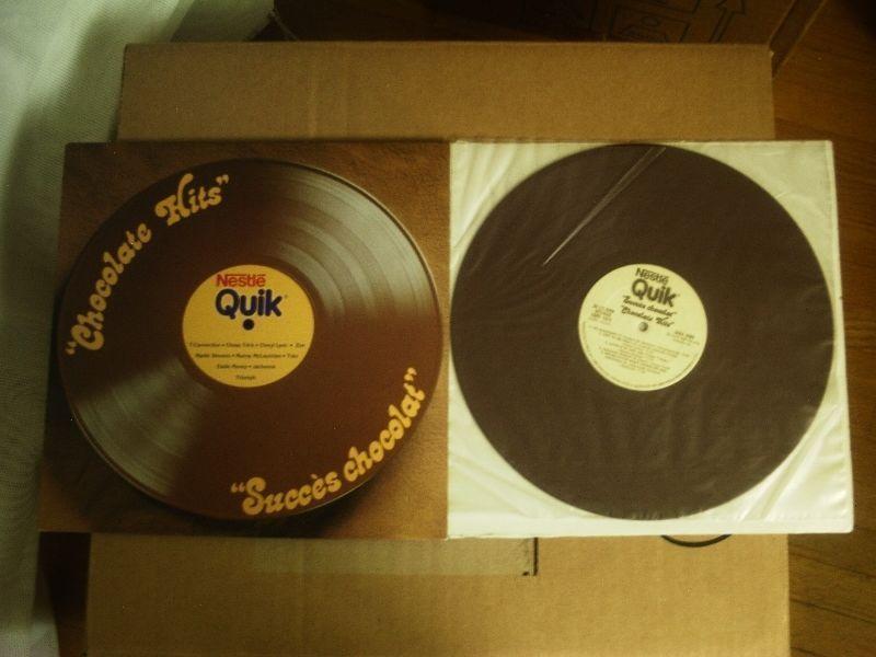 rare 1 of a kind, NESTLE QUIK - CHOCOLATE HITS, colored vinyl LP