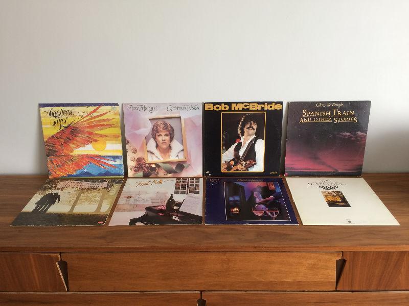 various vinyl records