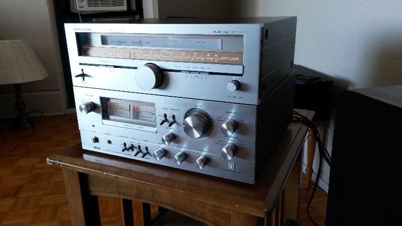 Akai AM-2850 Stereo Amplifer and Kenwood KT-815 Tuner