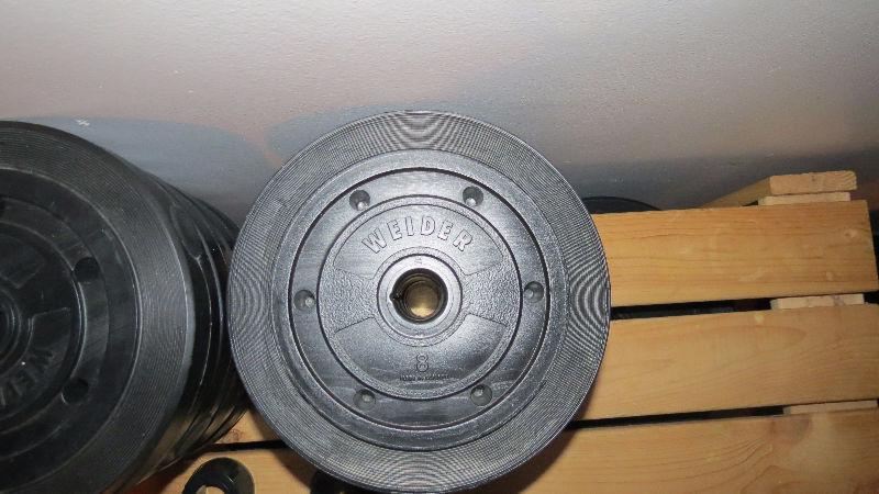 NEW -- WEIDER WEIGHTS ( 192 LBS) -- NEVER USED