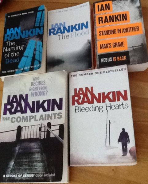 IAN RANKIN, crime writer 5 novels $5 each or 5/$20!