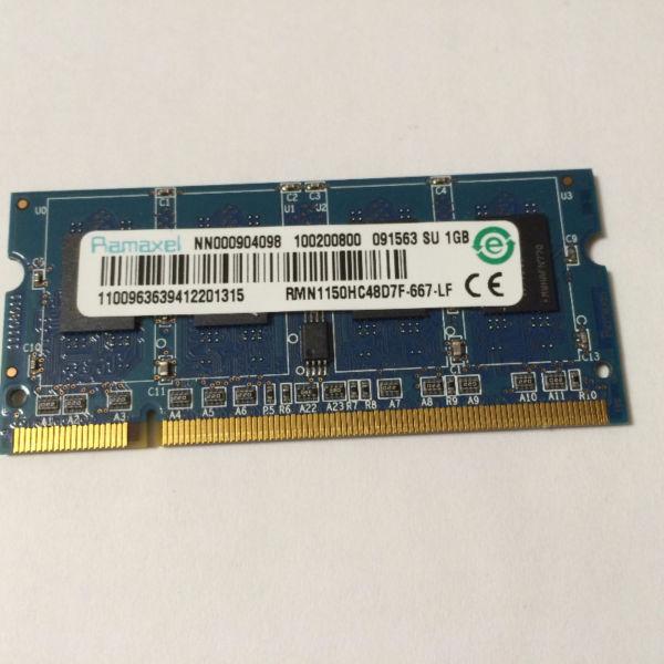 Ramaxel 1 GB PC2-5300 DDR2 Ram