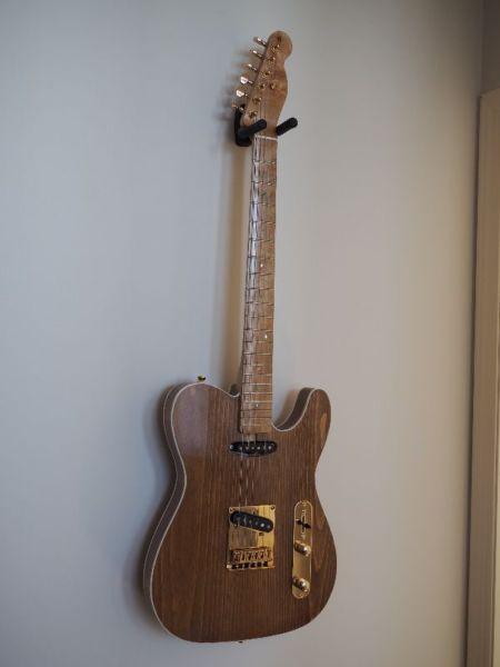 Custom made White Pine telecaster style guitar