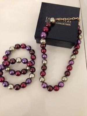 Brand New Joan Rivers Pearl Necklace Set