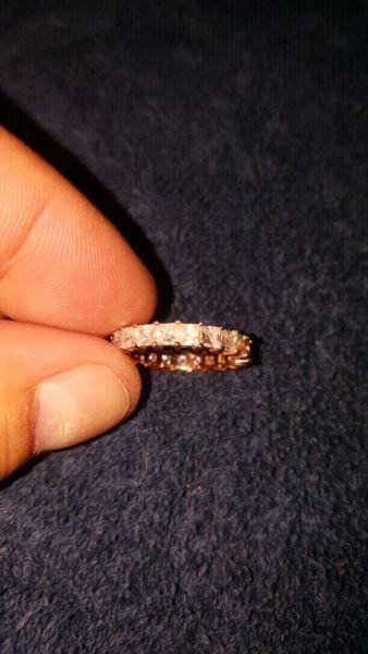 Rose Gold Plated Diamond Ring