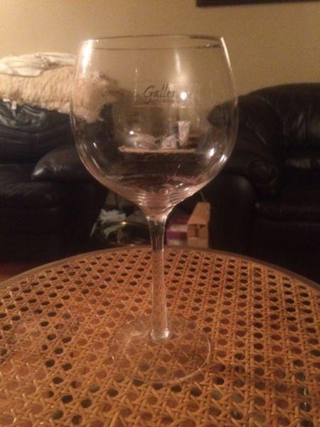 4 large wine glasses