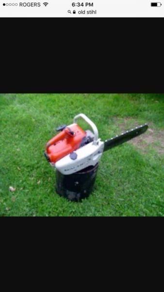 Wanted: Looking for Stihl chainsaw