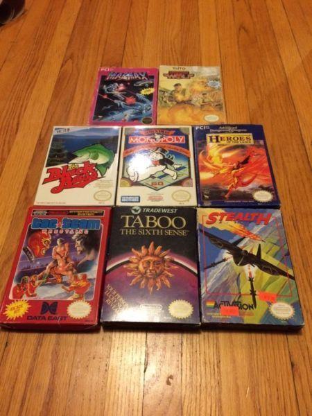Nes games for sale