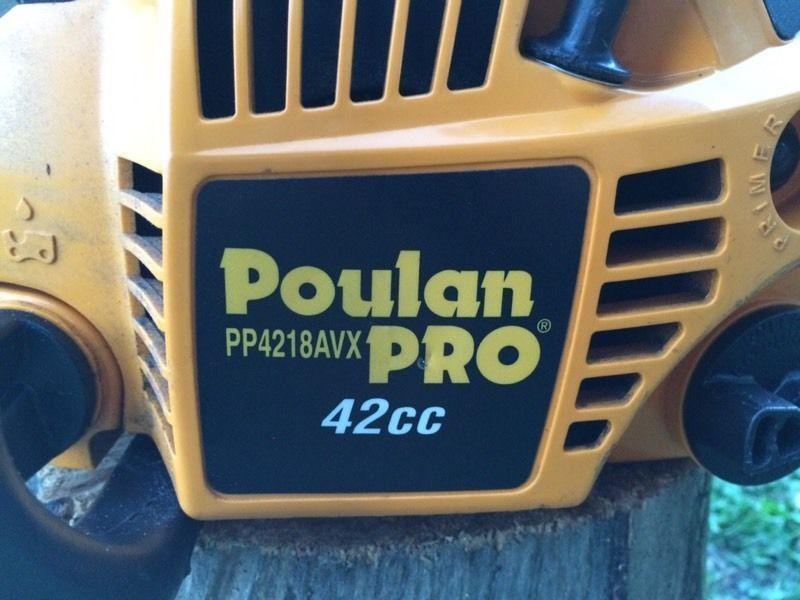 Great condition Poulan pro 42cc 18