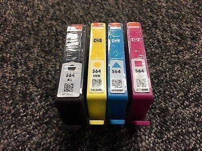 HP 564 Black and Cyan Cartridges