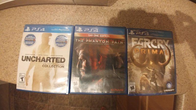 3 PS4 GAMES FOR SALE