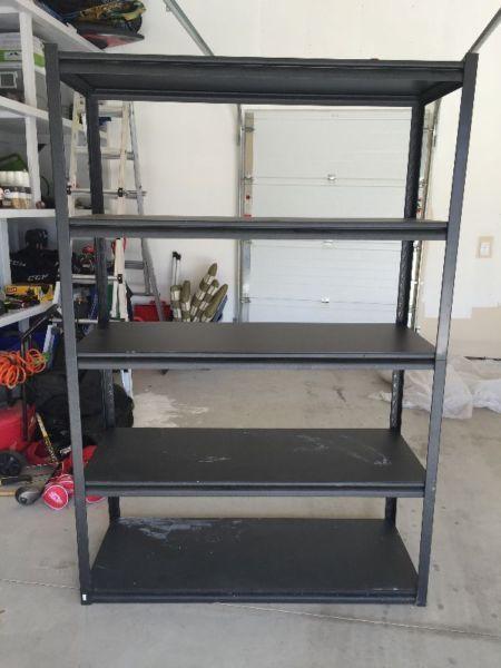 Shelves for garage (metal and wood)