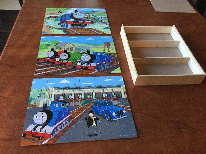 3 Thomas Puzzles- 24 pieces each