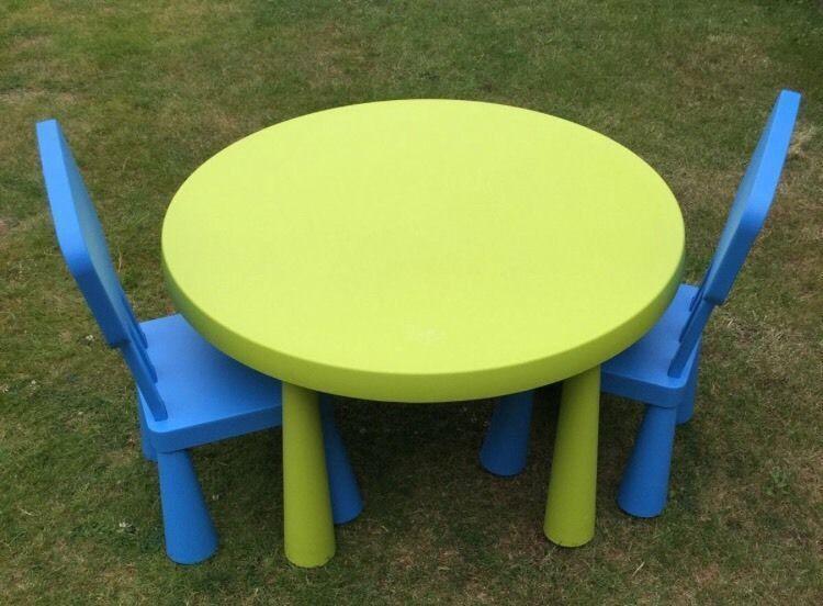 Ikea children's table and chair set