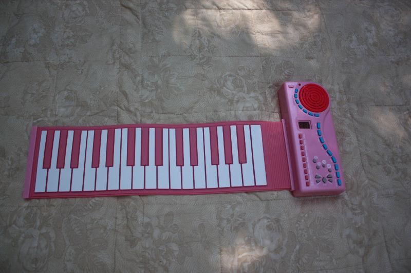 Pink Roll up Piano Keyboard