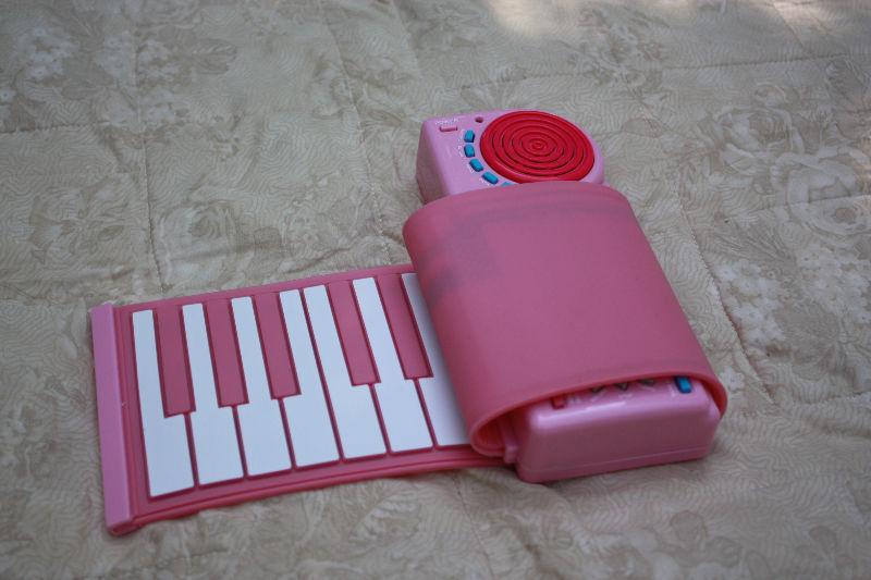 Pink Roll up Piano Keyboard