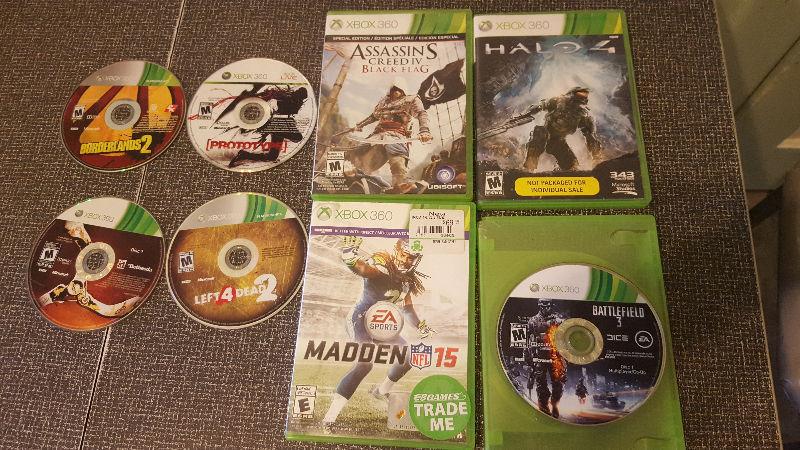 Xbox 360 games $5 and up