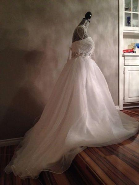 Wedding Dress With Sparkly Belt all around!