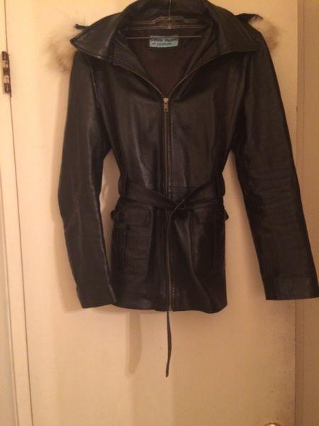 Imported leather jacket size 14