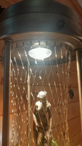 Antique Naked Lady Sold Brass Rain Lamp