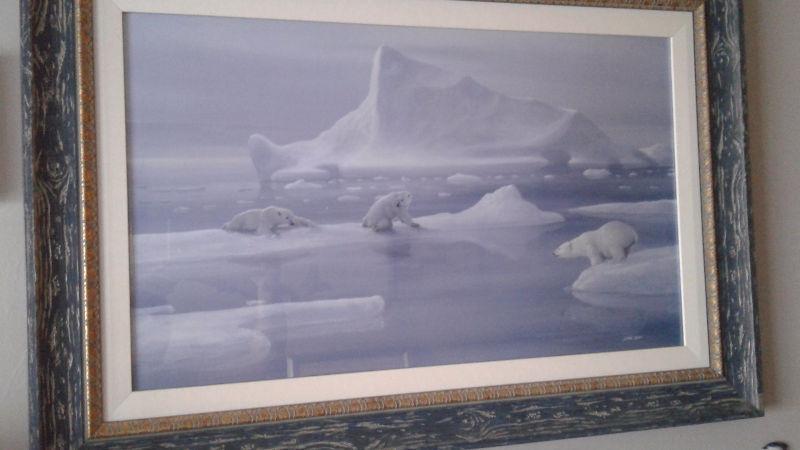 Art sale polar bear picture 50.00 see my other pics my ads