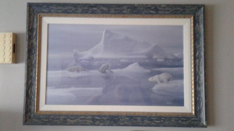 Art sale polar bear picture 50.00 see my other pics my ads