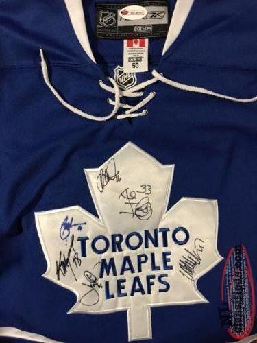 multiple autograph leafs jersey with COA