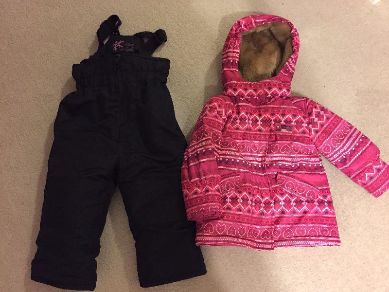 Joe Fresh Snow pants/jacket size 2T