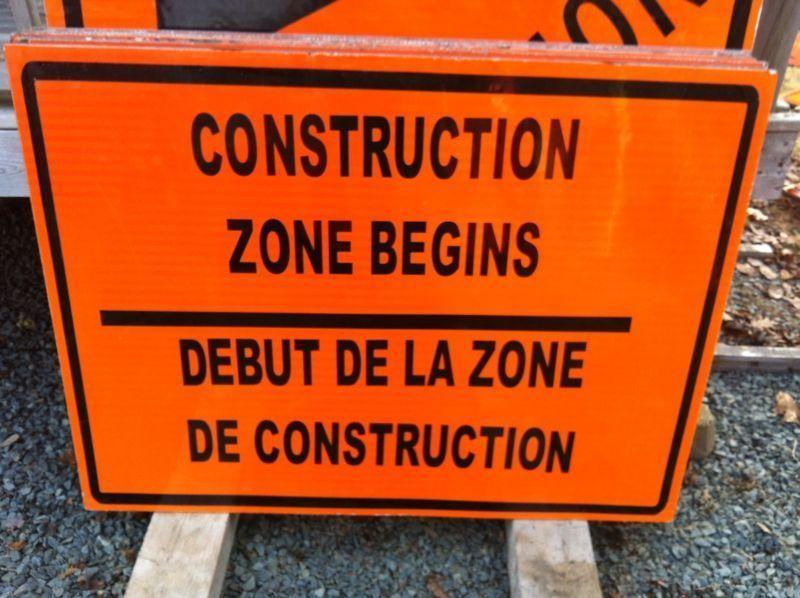 Work place signs and traffic control equipment / signs for NB