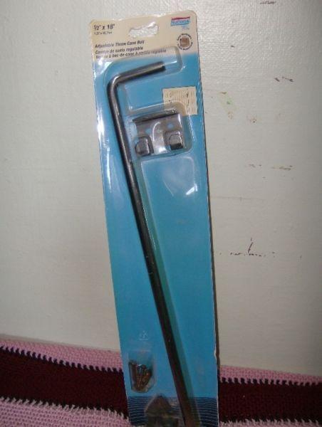 REDUCED!!!!! Adjustable Throw Cane Bolt - $3