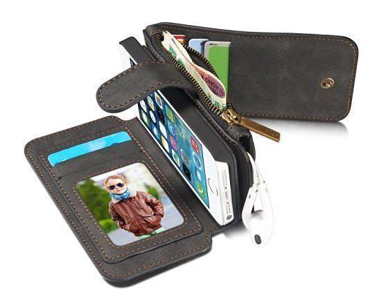 Leather Wallet Case for Apple iPhone SE / iPhone 5s / iPhone 5