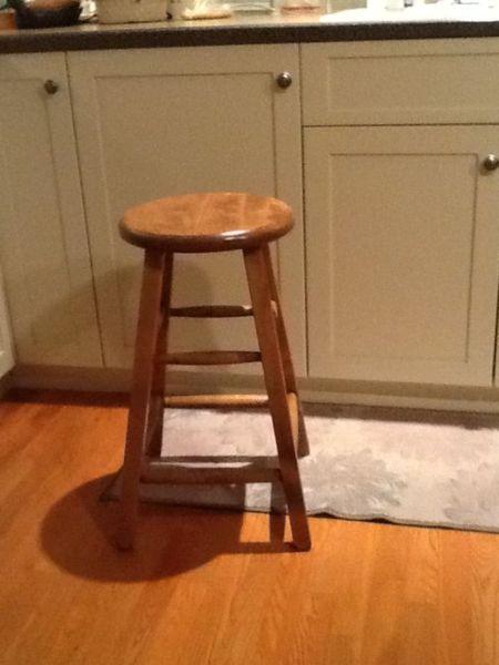Wooden bar stools 24in high