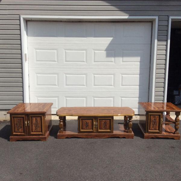 3 Piece Coffee Table Set with Storage