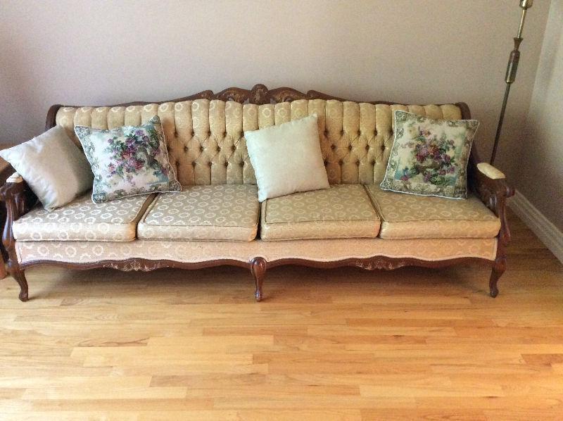 French Provincial Antique Sofa & Chair